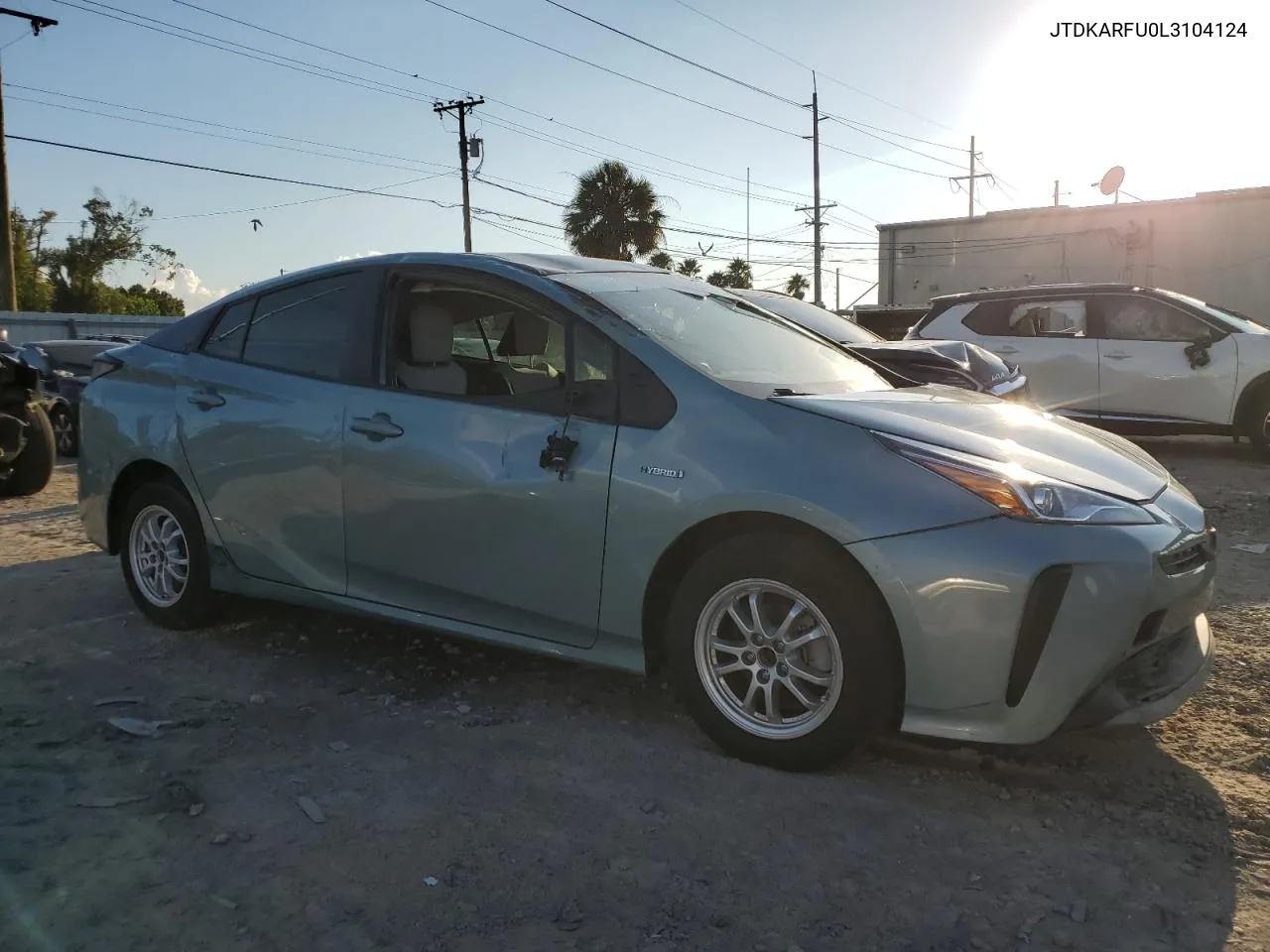 2020 Toyota Prius L VIN: JTDKARFU0L3104124 Lot: 72591024