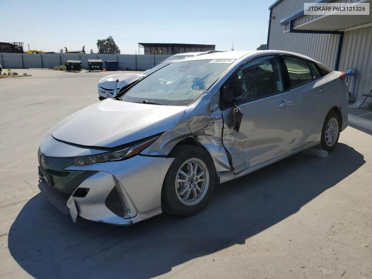 2020 Toyota Prius Prime Le VIN: JTDKARFP6L3121326 Lot: 73093974