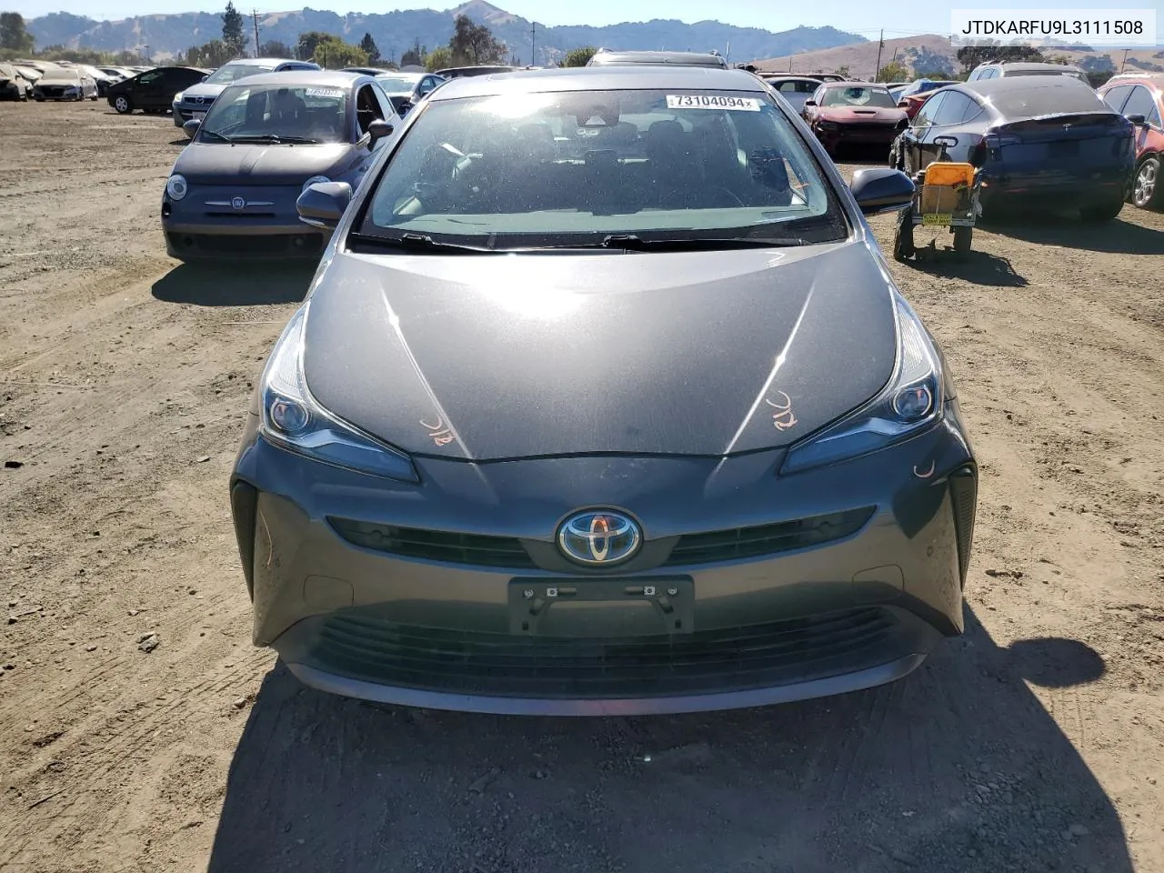 2020 Toyota Prius L VIN: JTDKARFU9L3111508 Lot: 73104094