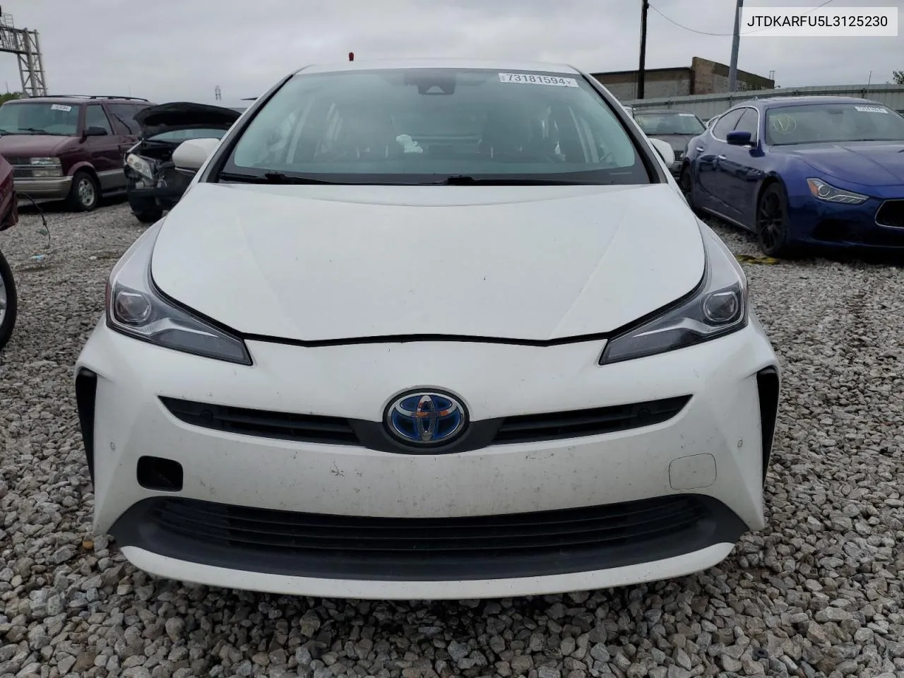 2020 Toyota Prius L VIN: JTDKARFU5L3125230 Lot: 73181594