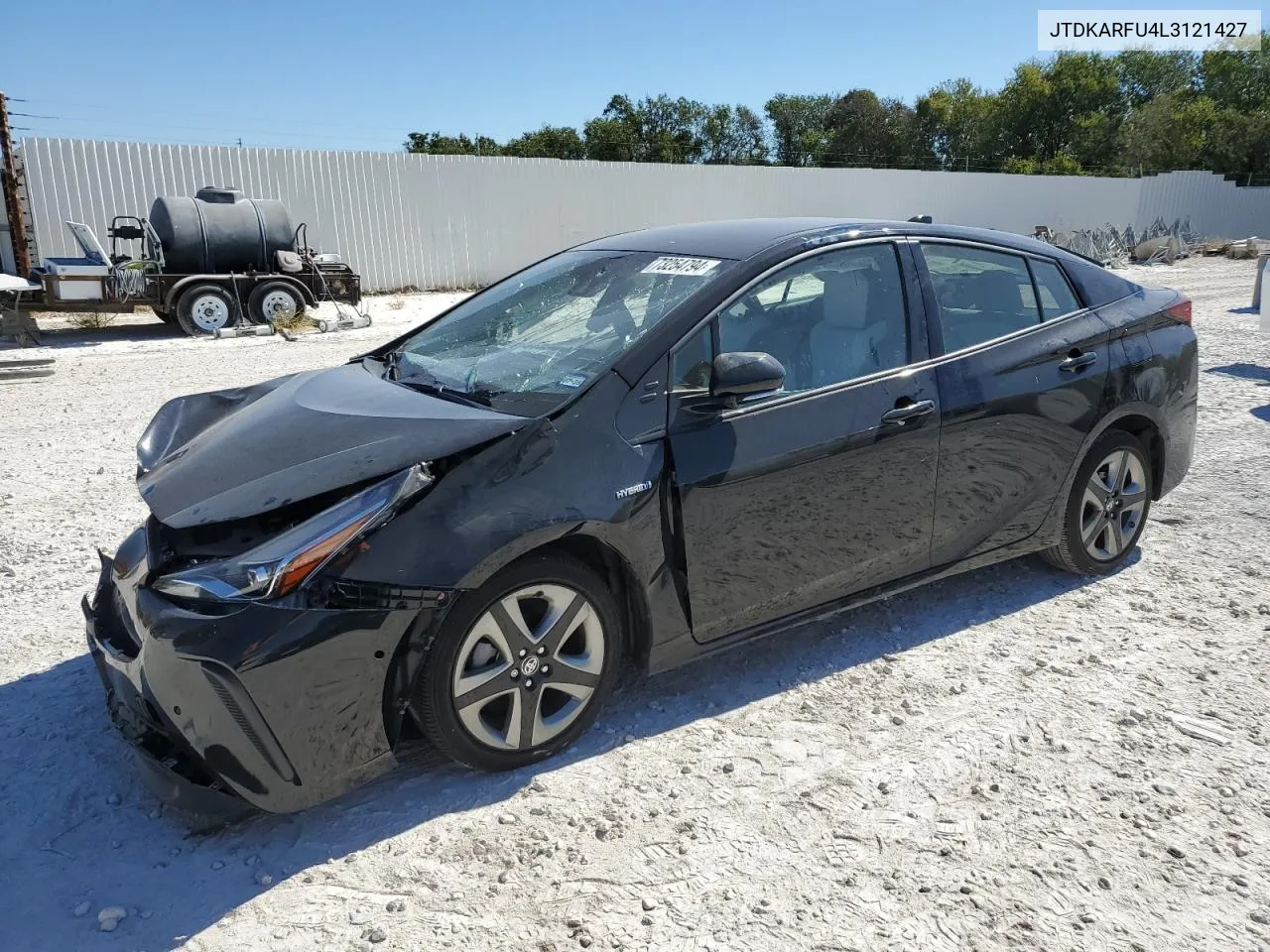 2020 Toyota Prius L VIN: JTDKARFU4L3121427 Lot: 73254794