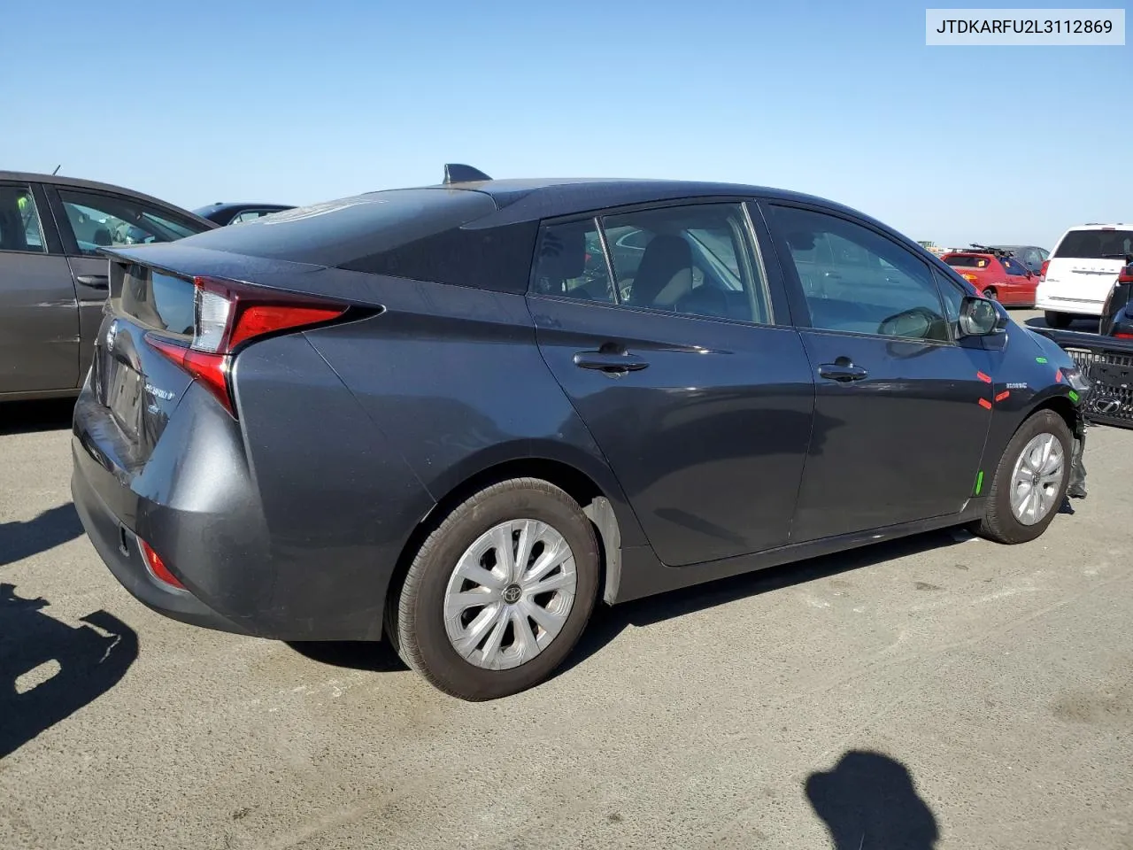 2020 Toyota Prius L VIN: JTDKARFU2L3112869 Lot: 73337034