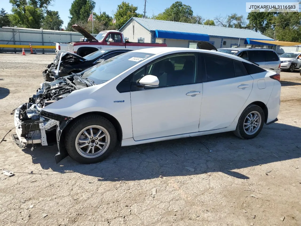 2020 Toyota Prius L VIN: JTDKARFU4L3116583 Lot: 73340484