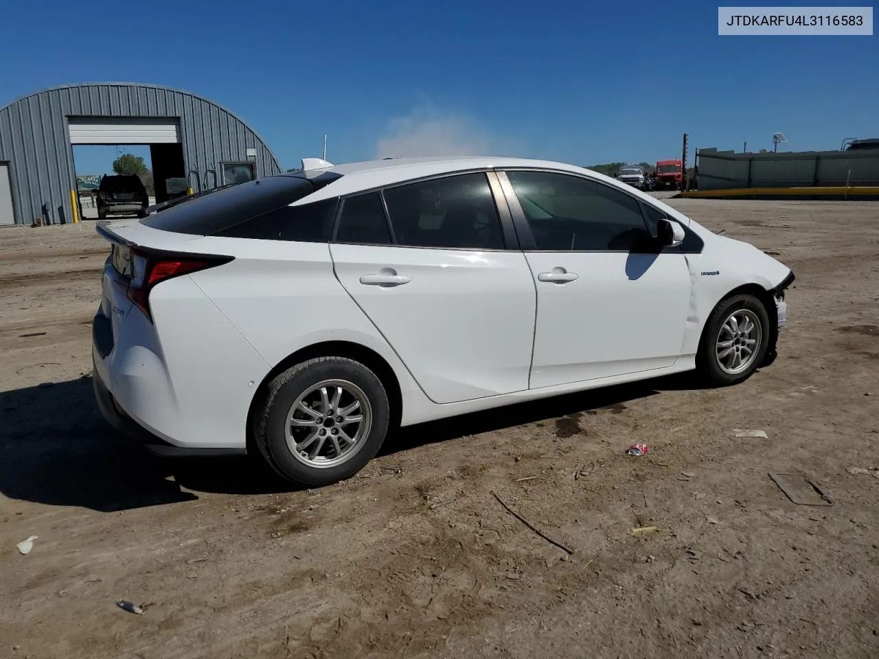 2020 Toyota Prius L VIN: JTDKARFU4L3116583 Lot: 73340484