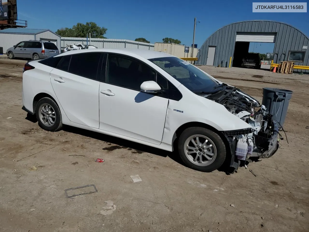 2020 Toyota Prius L VIN: JTDKARFU4L3116583 Lot: 73340484