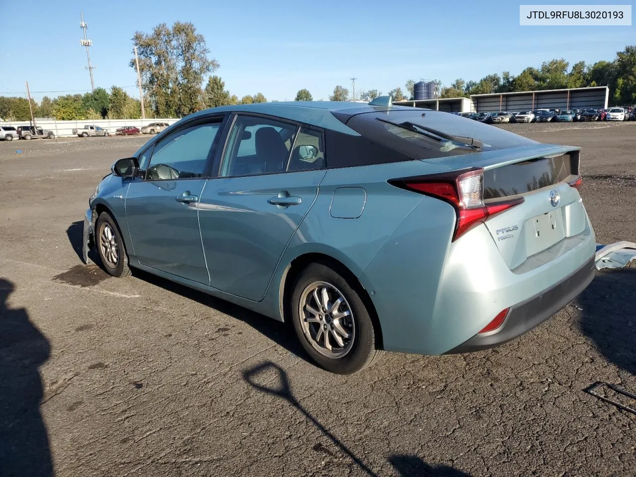 2020 Toyota Prius Le VIN: JTDL9RFU8L3020193 Lot: 73600754