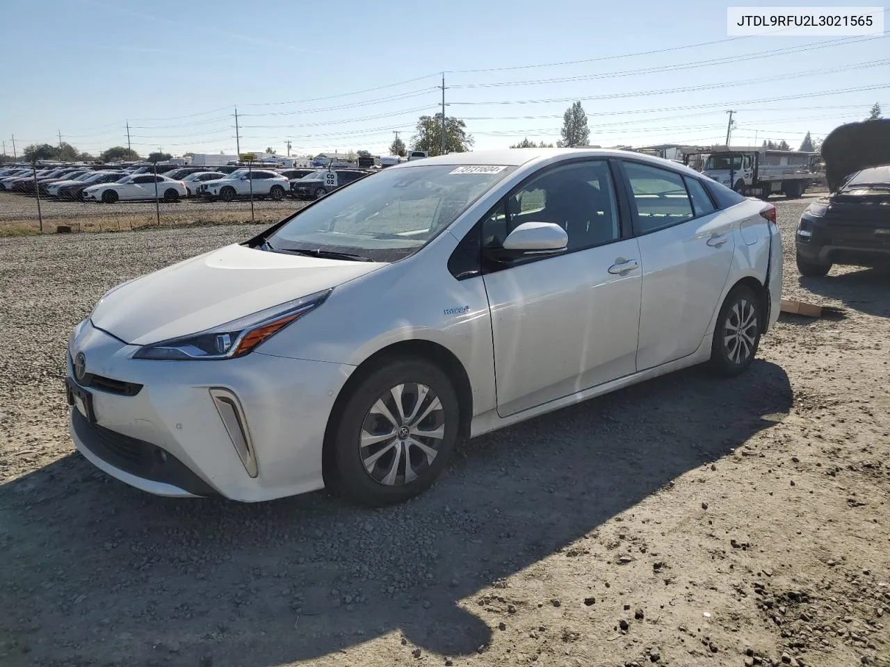 2020 Toyota Prius Le VIN: JTDL9RFU2L3021565 Lot: 73731604