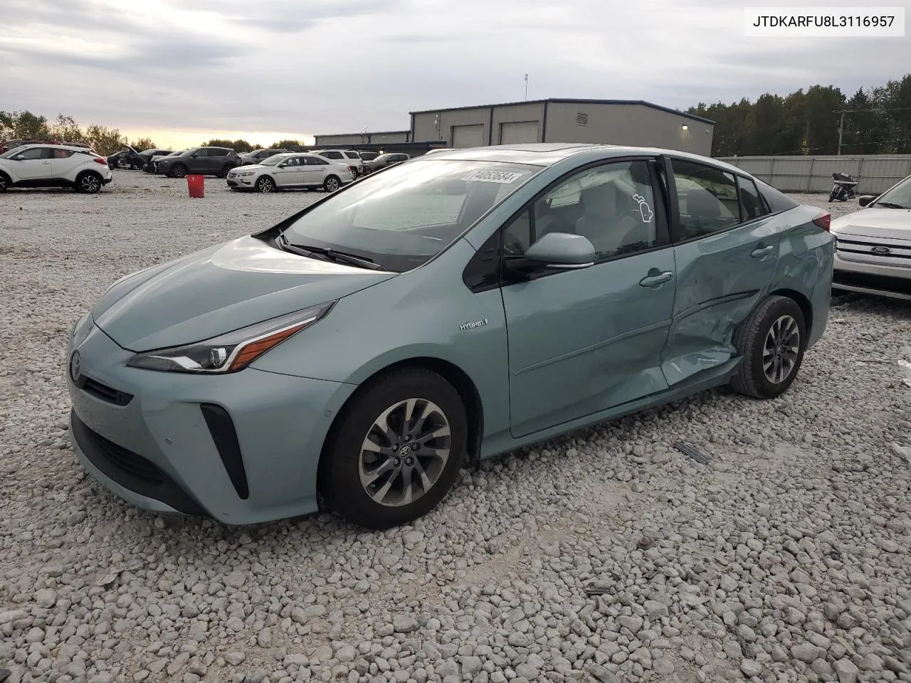 2020 Toyota Prius L VIN: JTDKARFU8L3116957 Lot: 74053684