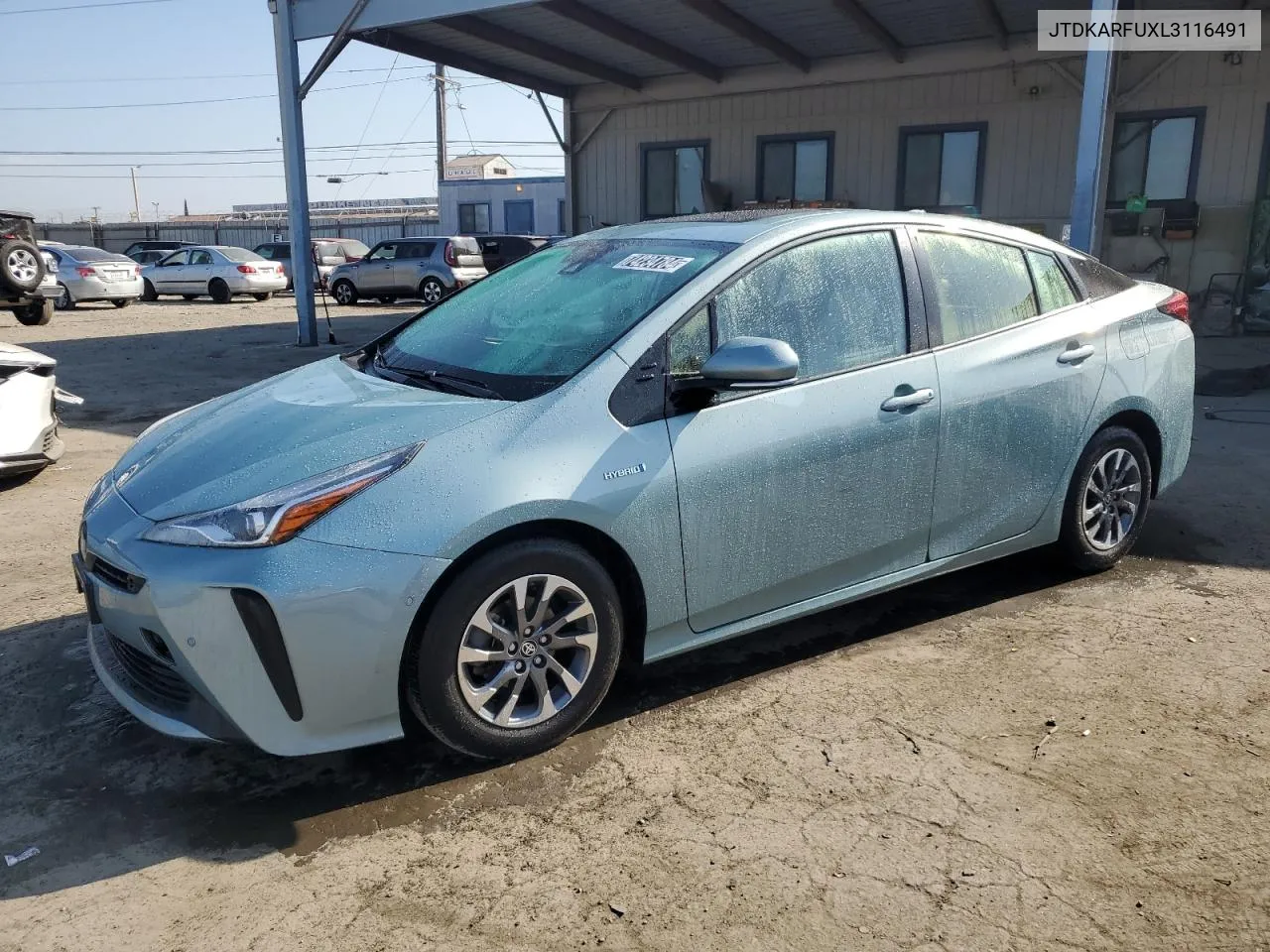 2020 Toyota Prius L VIN: JTDKARFUXL3116491 Lot: 74234784