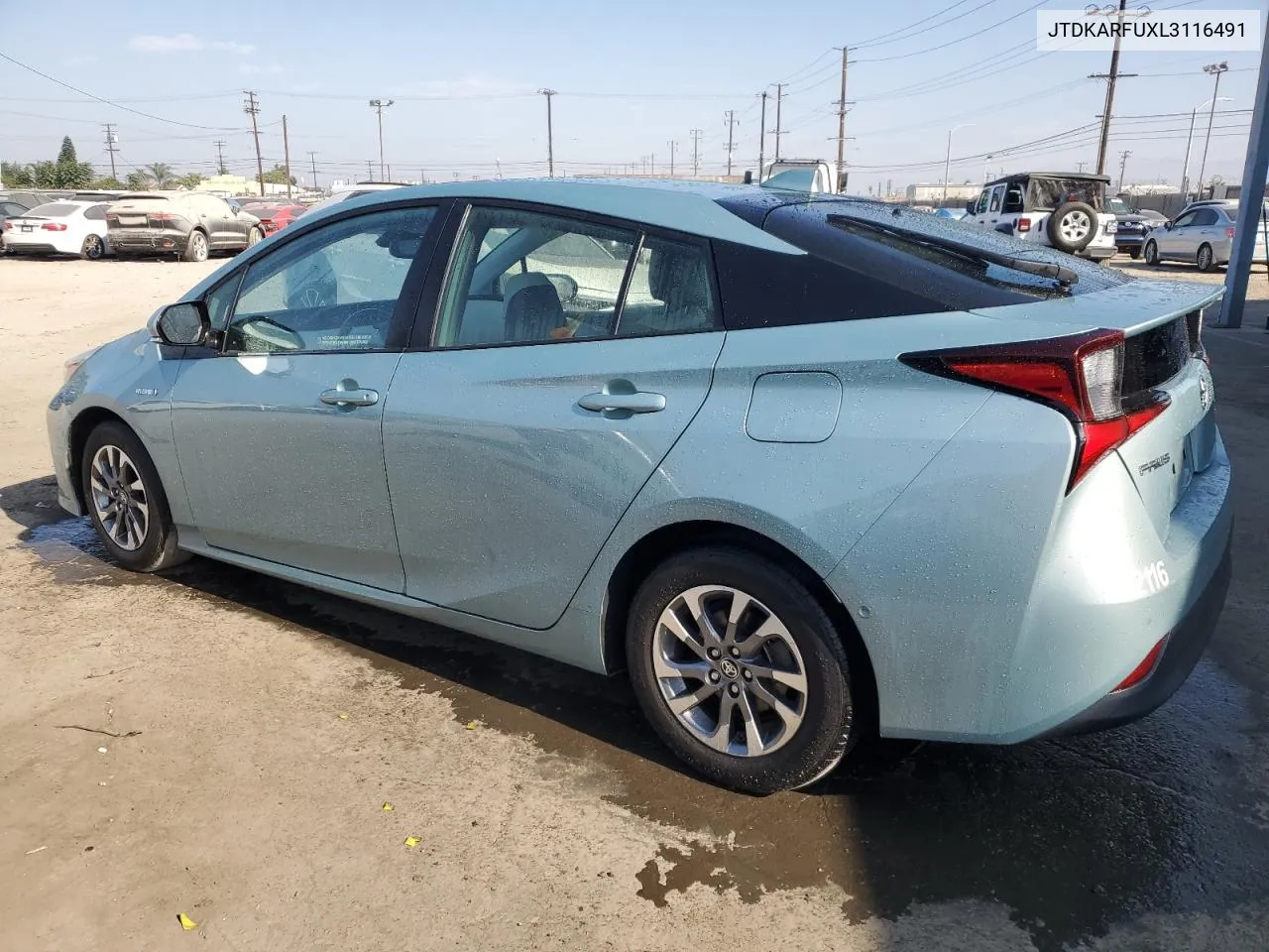 2020 Toyota Prius L VIN: JTDKARFUXL3116491 Lot: 74234784