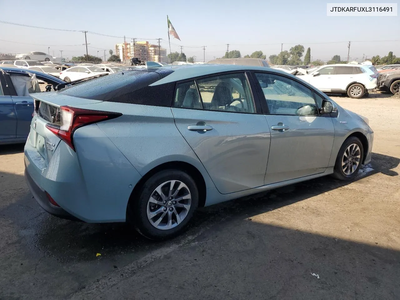 2020 Toyota Prius L VIN: JTDKARFUXL3116491 Lot: 74234784