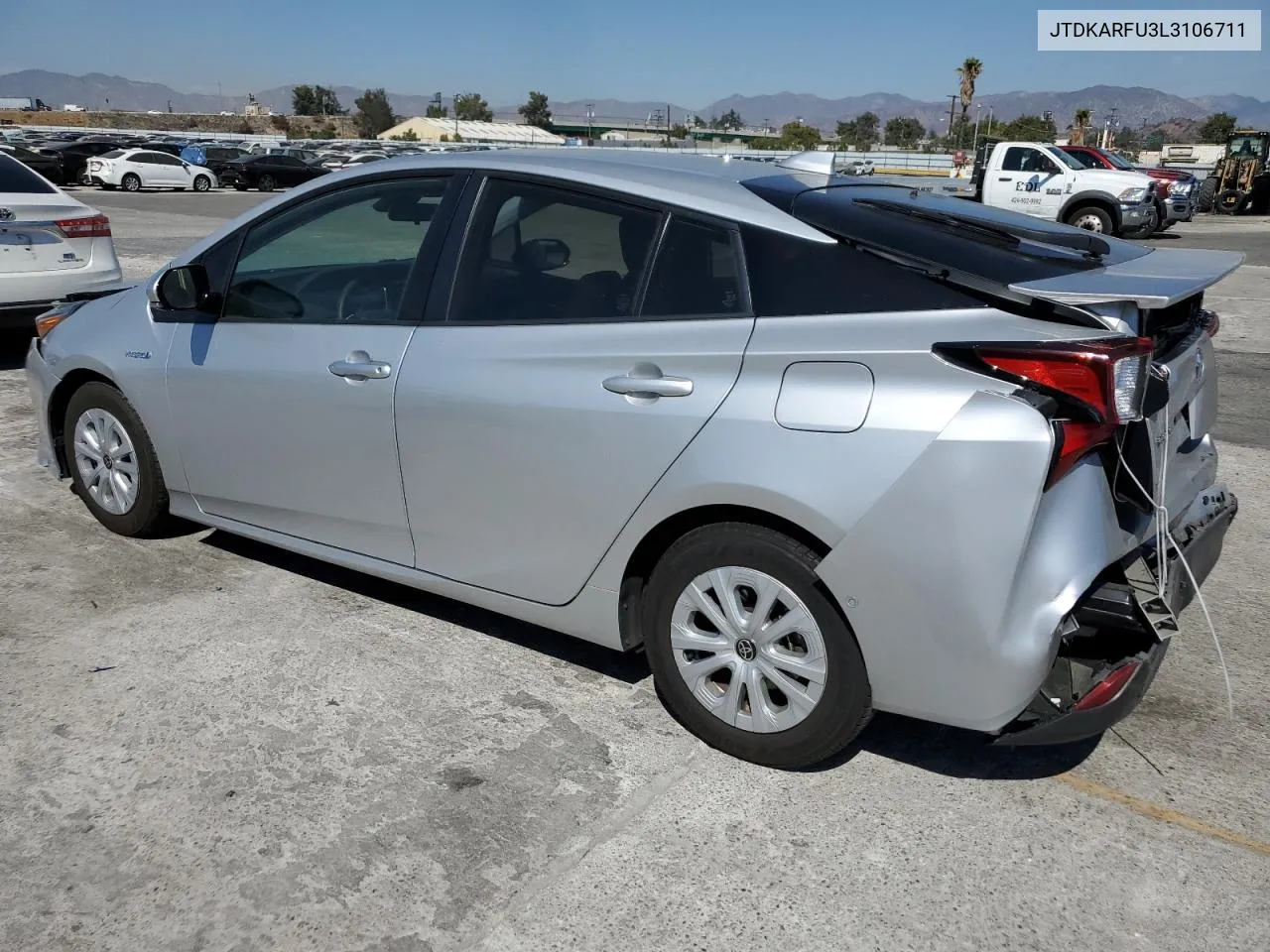 2020 Toyota Prius L VIN: JTDKARFU3L3106711 Lot: 74366574