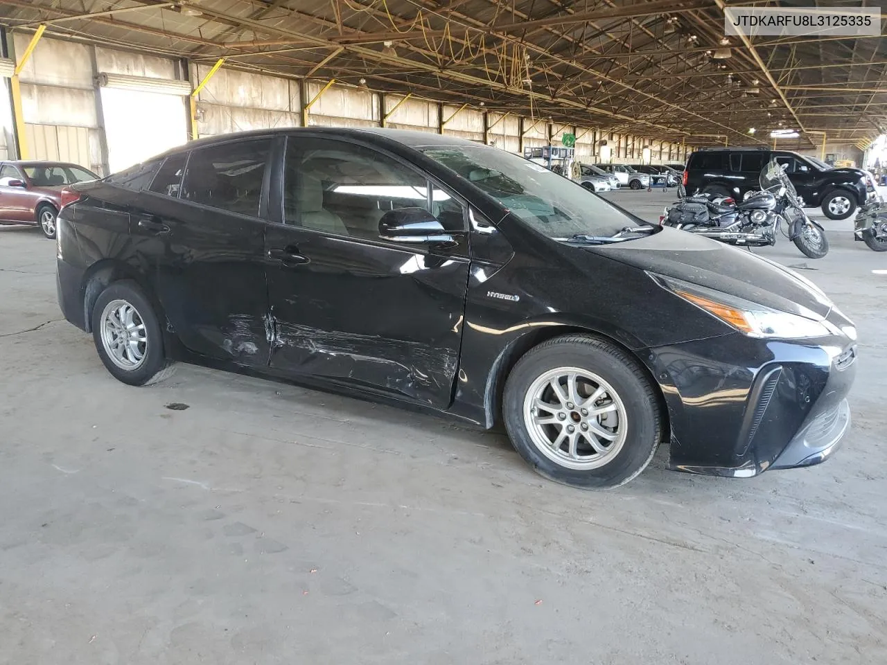 2020 Toyota Prius L VIN: JTDKARFU8L3125335 Lot: 74380344