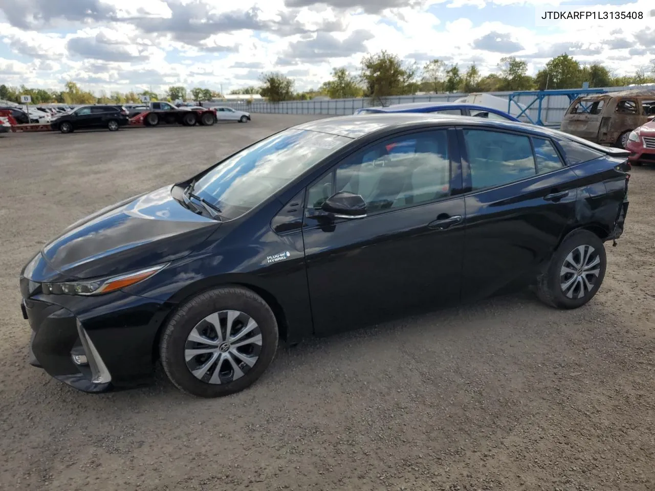 2020 Toyota Prius Prime Le VIN: JTDKARFP1L3135408 Lot: 74913154