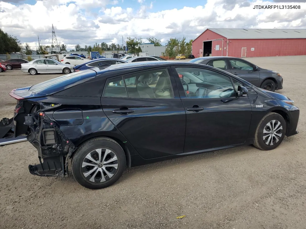 2020 Toyota Prius Prime Le VIN: JTDKARFP1L3135408 Lot: 74913154