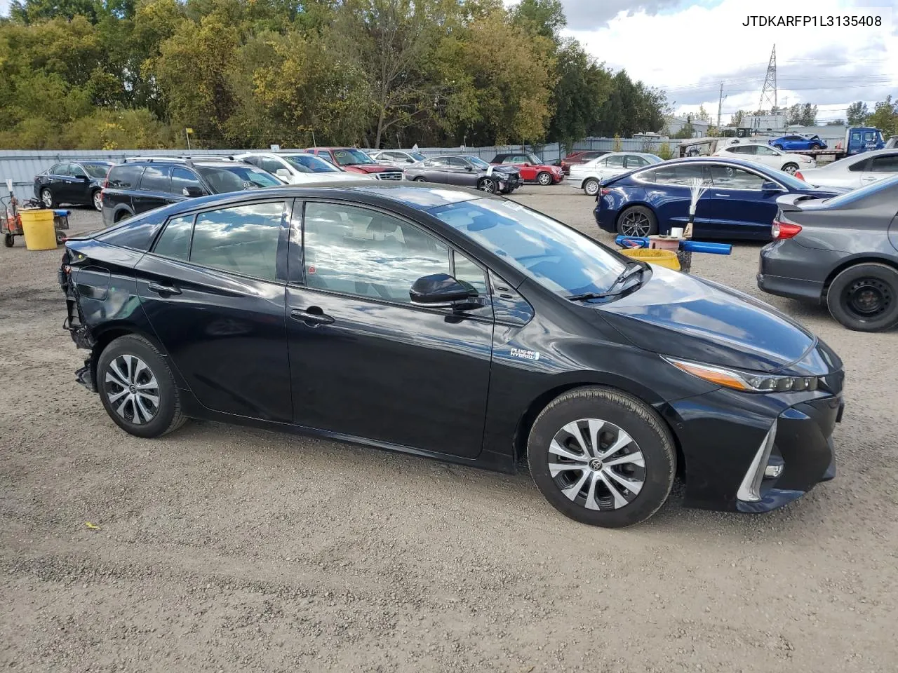 2020 Toyota Prius Prime Le VIN: JTDKARFP1L3135408 Lot: 74913154