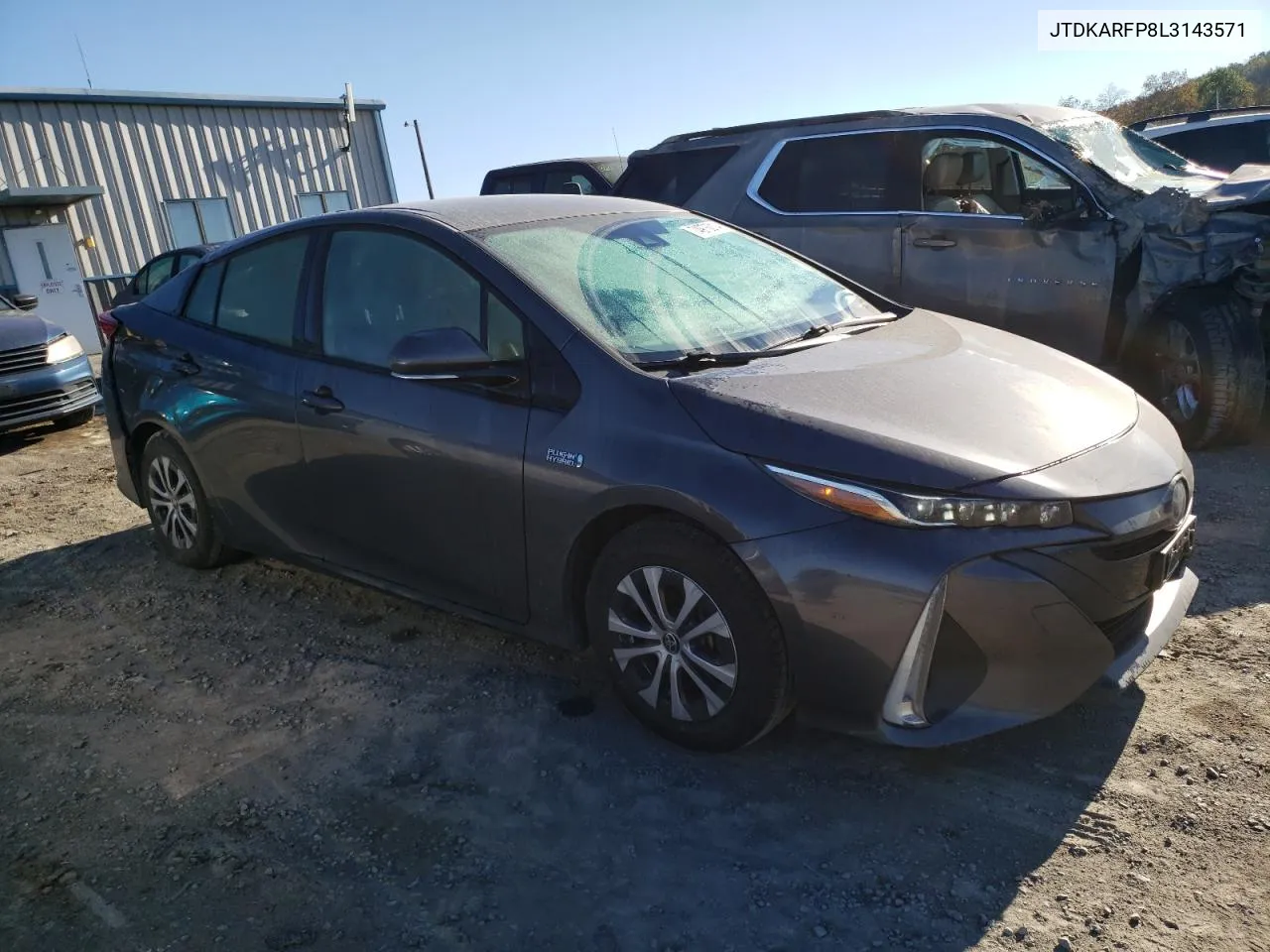 2020 Toyota Prius Prime Le VIN: JTDKARFP8L3143571 Lot: 74976014