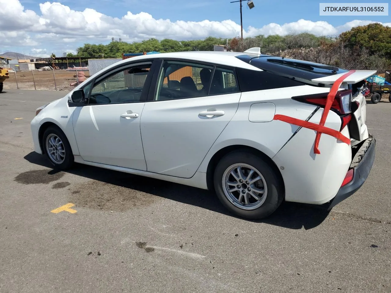 2020 Toyota Prius L VIN: JTDKARFU9L3106552 Lot: 75359614