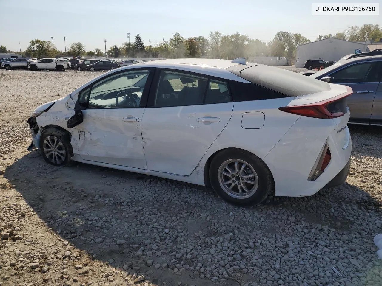 2020 Toyota Prius Prime Le VIN: JTDKARFP9L3136760 Lot: 75541684