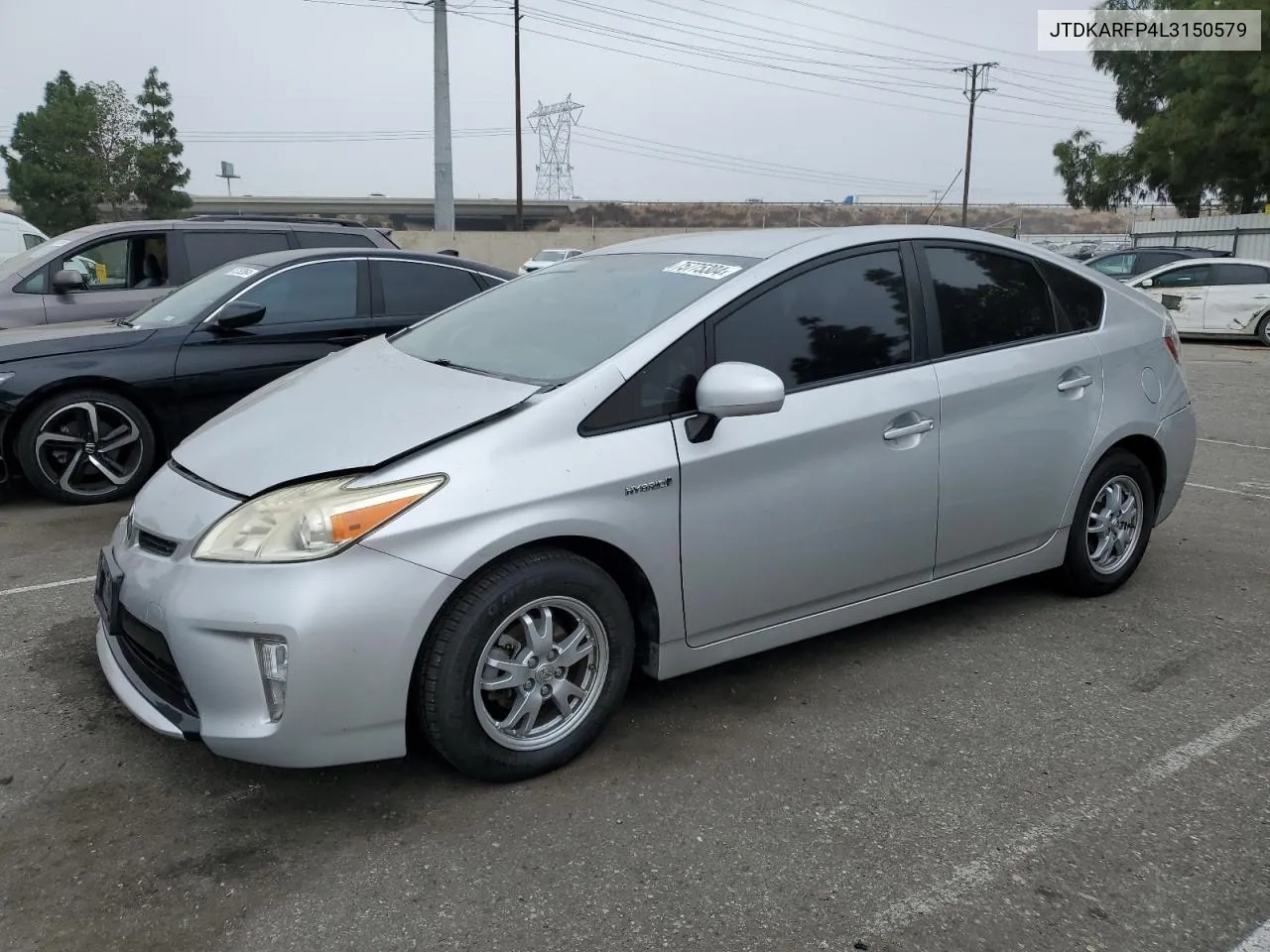 2020 Toyota Prius Prime Le VIN: JTDKARFP4L3150579 Lot: 75775304