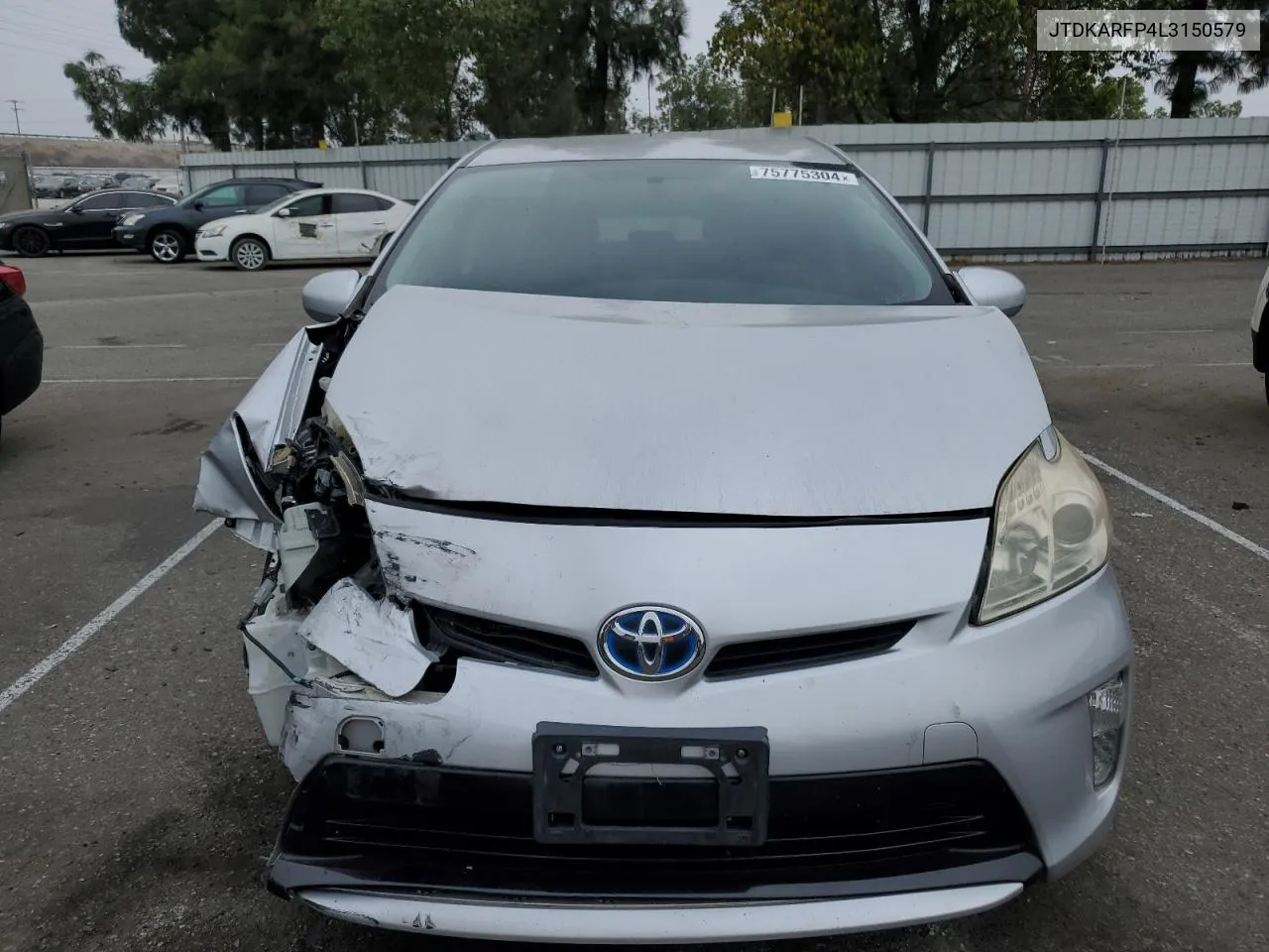 2020 Toyota Prius Prime Le VIN: JTDKARFP4L3150579 Lot: 75775304