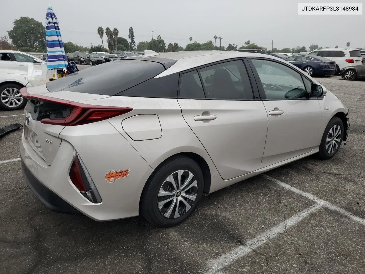 2020 Toyota Prius Prime Le VIN: JTDKARFP3L3148984 Lot: 75864784