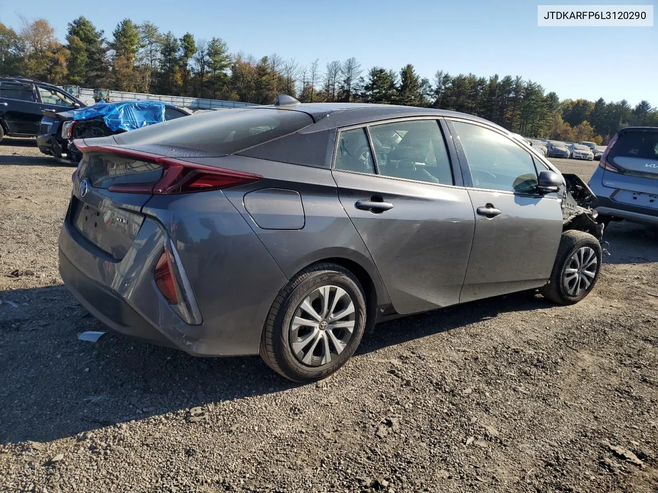 2020 Toyota Prius Prime Le VIN: JTDKARFP6L3120290 Lot: 75916454