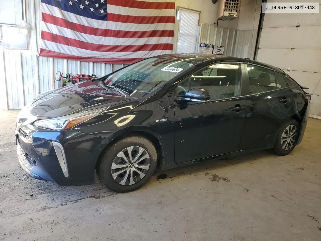 2020 Toyota Prius Le VIN: JTDL9RFU9L3017948 Lot: 75980924