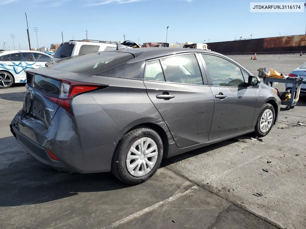 2020 Toyota Prius L VIN: JTDKARFU9L3116174 Lot: 76503624