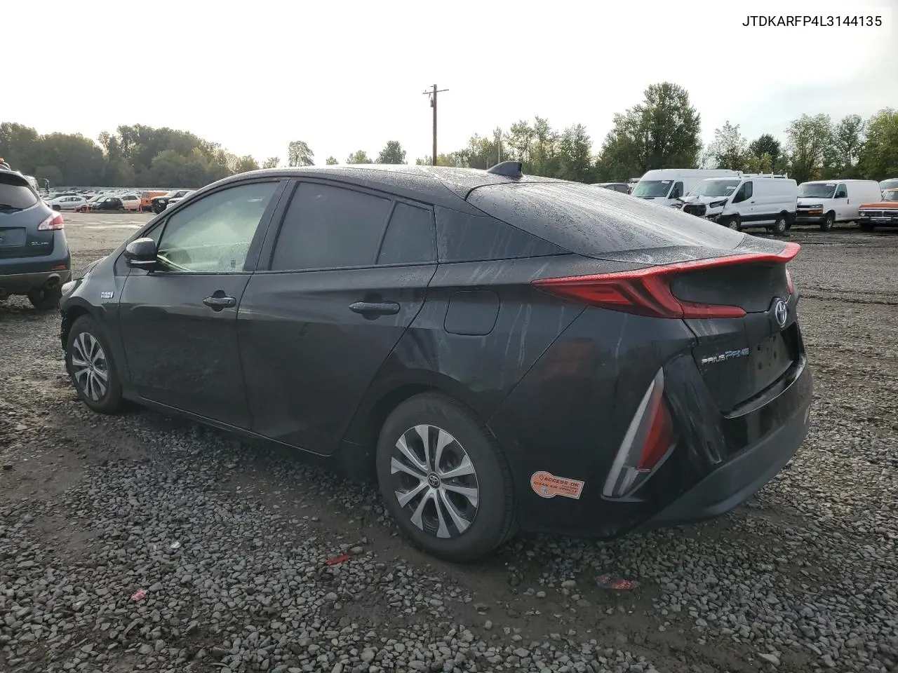 2020 Toyota Prius Prime Le VIN: JTDKARFP4L3144135 Lot: 76683234