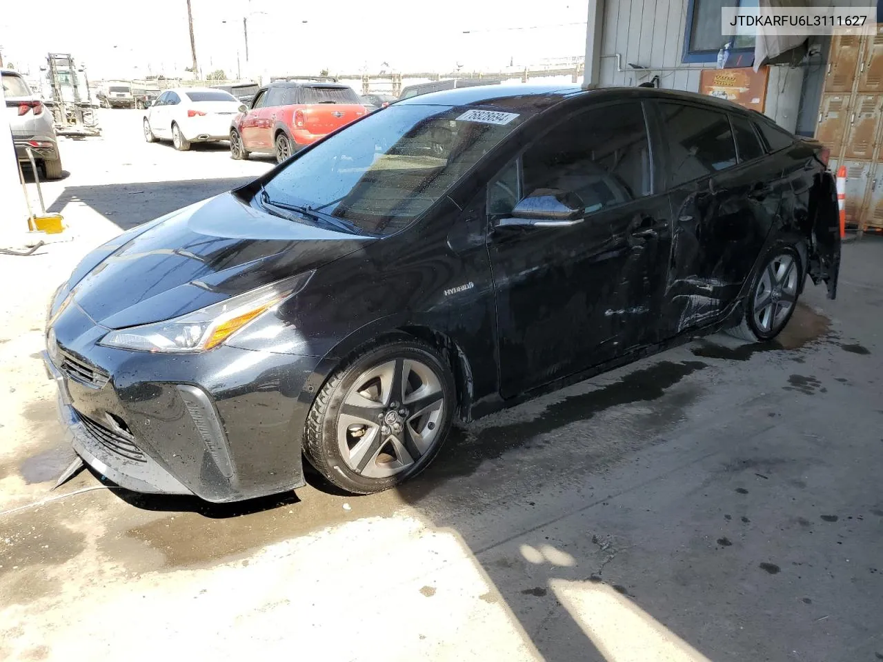 2020 Toyota Prius L VIN: JTDKARFU6L3111627 Lot: 76828694