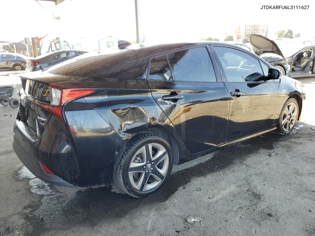 2020 Toyota Prius L VIN: JTDKARFU6L3111627 Lot: 76828694