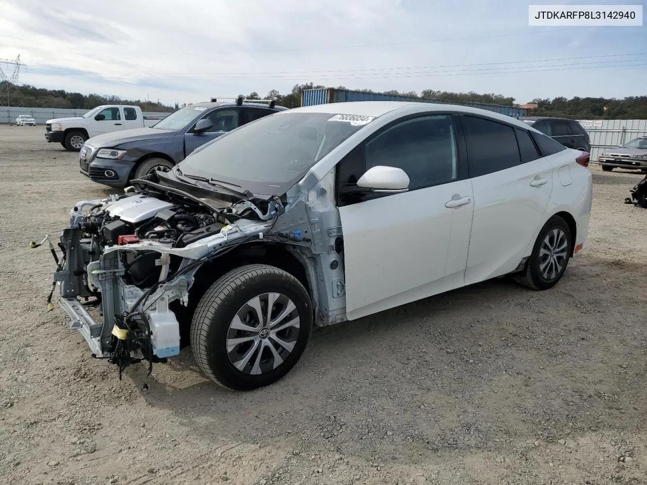 2020 Toyota Prius Prime Le VIN: JTDKARFP8L3142940 Lot: 76836034