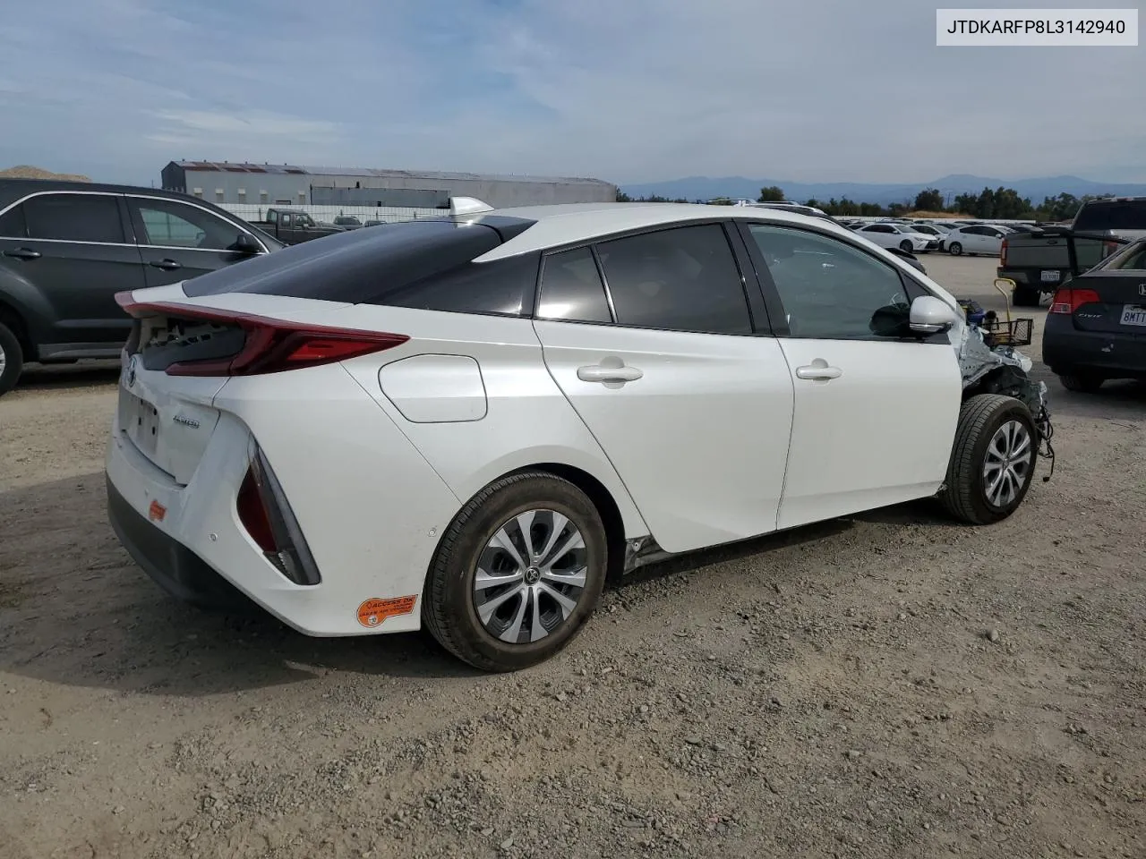 2020 Toyota Prius Prime Le VIN: JTDKARFP8L3142940 Lot: 76836034