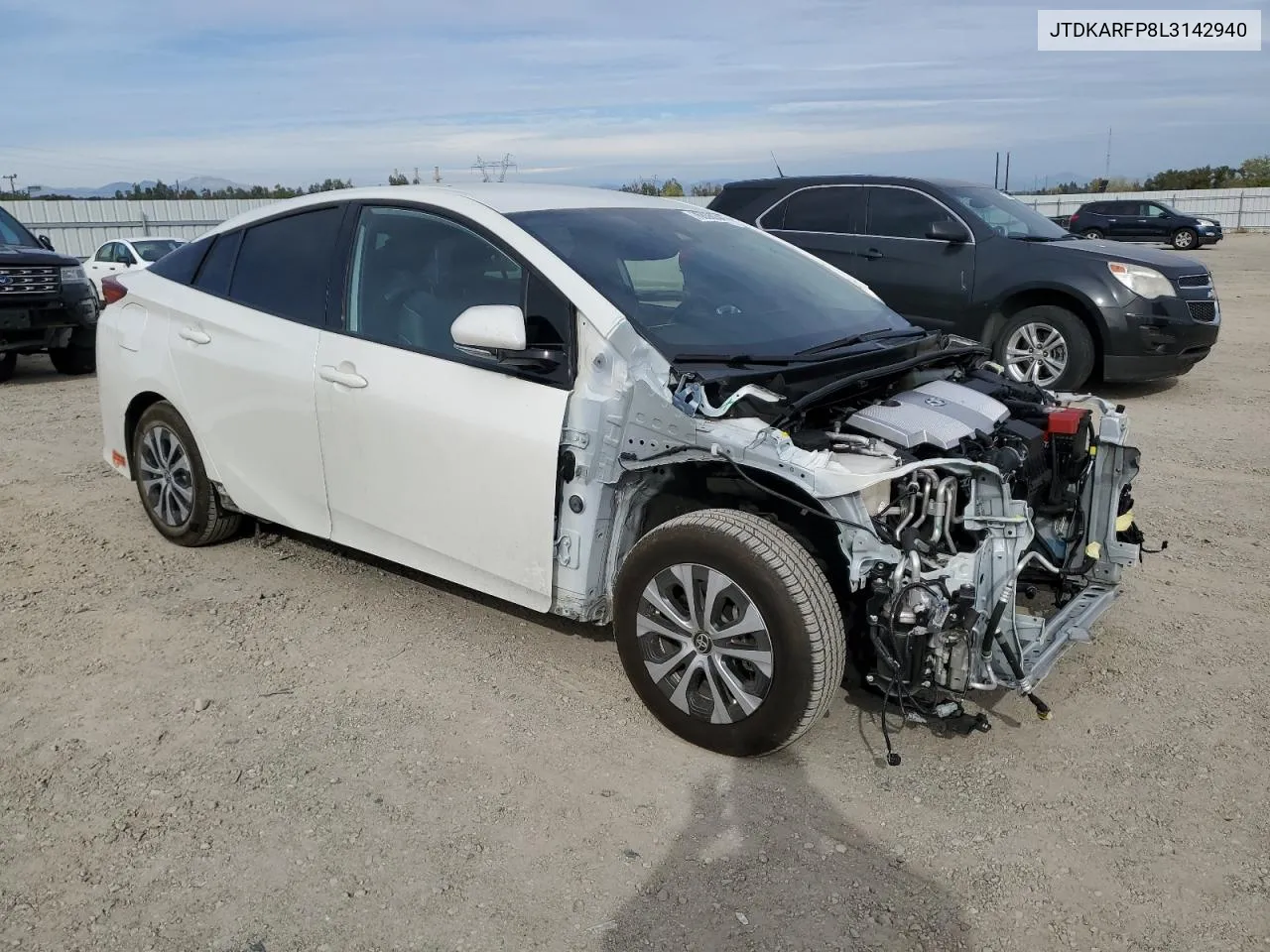 2020 Toyota Prius Prime Le VIN: JTDKARFP8L3142940 Lot: 76836034