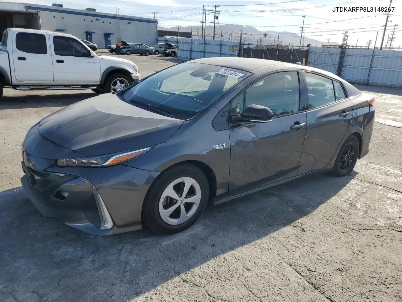 2020 Toyota Prius Prime Le VIN: JTDKARFP8L3148267 Lot: 77215814