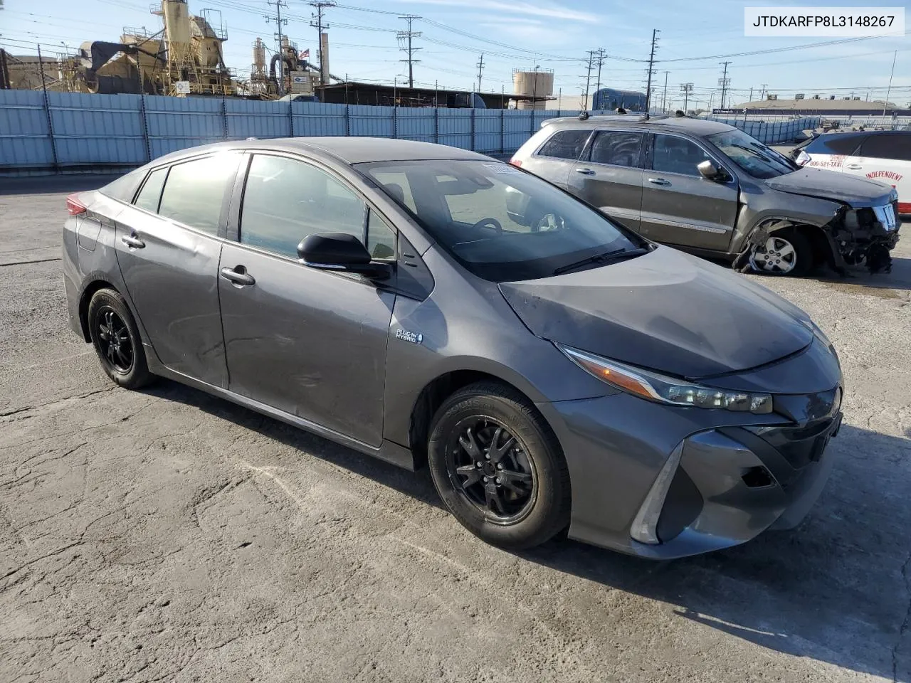 2020 Toyota Prius Prime Le VIN: JTDKARFP8L3148267 Lot: 77215814