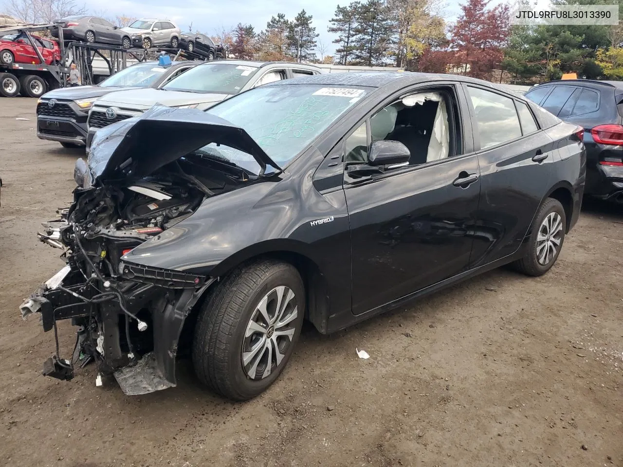 2020 Toyota Prius Le VIN: JTDL9RFU8L3013390 Lot: 77527494