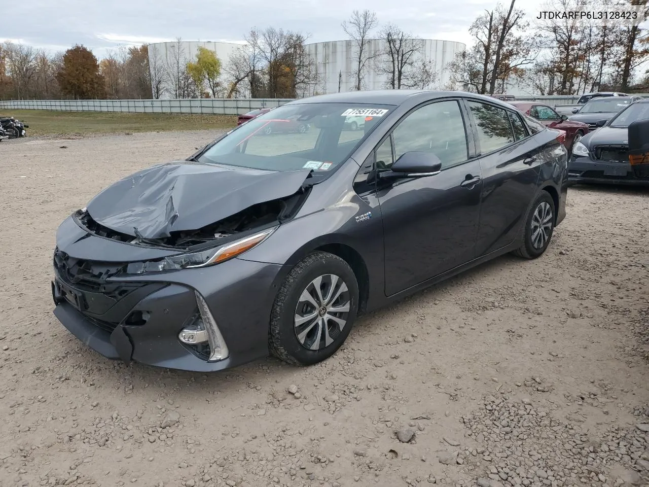 2020 Toyota Prius Prime Le VIN: JTDKARFP6L3128423 Lot: 77551164