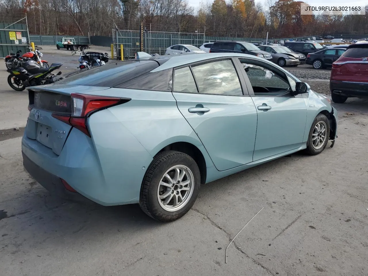 2020 Toyota Prius Le VIN: JTDL9RFU2L3021663 Lot: 78310614