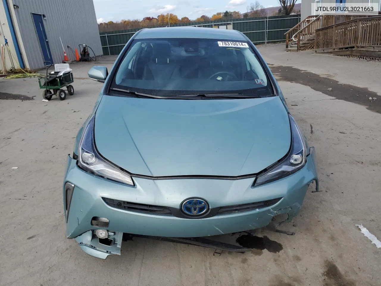 2020 Toyota Prius Le VIN: JTDL9RFU2L3021663 Lot: 78310614