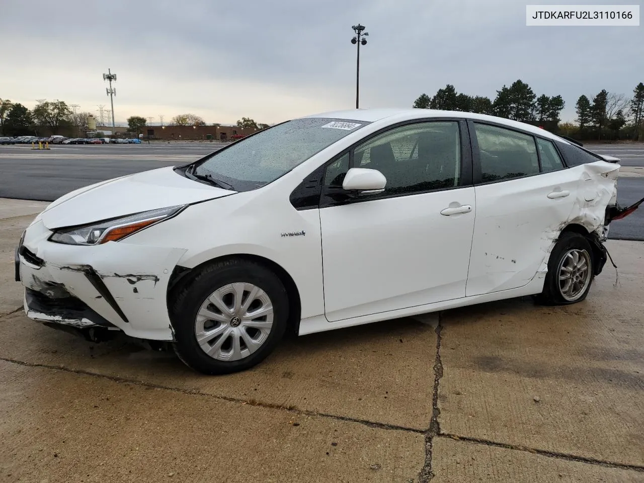 2020 Toyota Prius L VIN: JTDKARFU2L3110166 Lot: 78326884