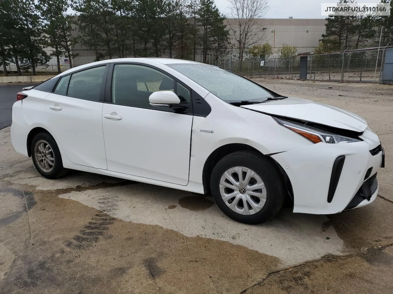 2020 Toyota Prius L VIN: JTDKARFU2L3110166 Lot: 78326884