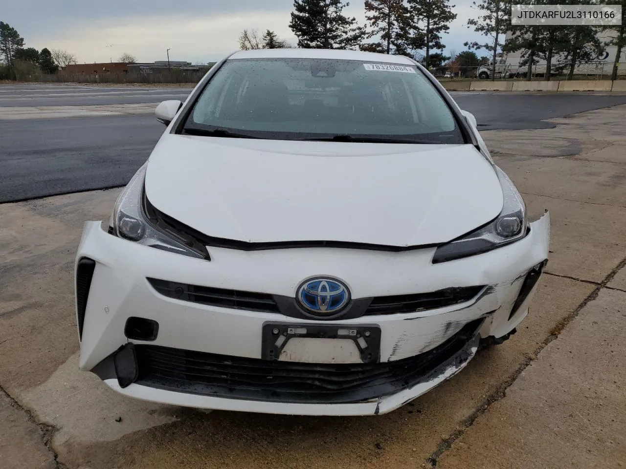 2020 Toyota Prius L VIN: JTDKARFU2L3110166 Lot: 78326884