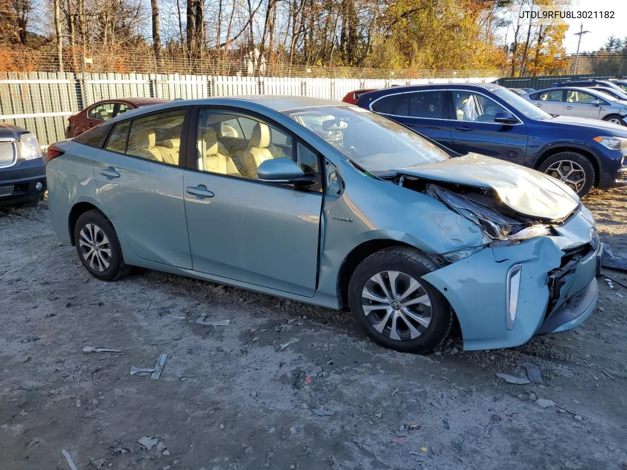 2020 Toyota Prius Le VIN: JTDL9RFU8L3021182 Lot: 78598774