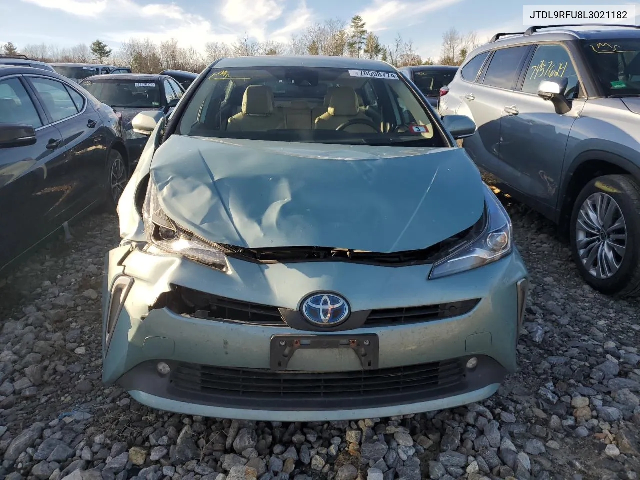 2020 Toyota Prius Le VIN: JTDL9RFU8L3021182 Lot: 78598774