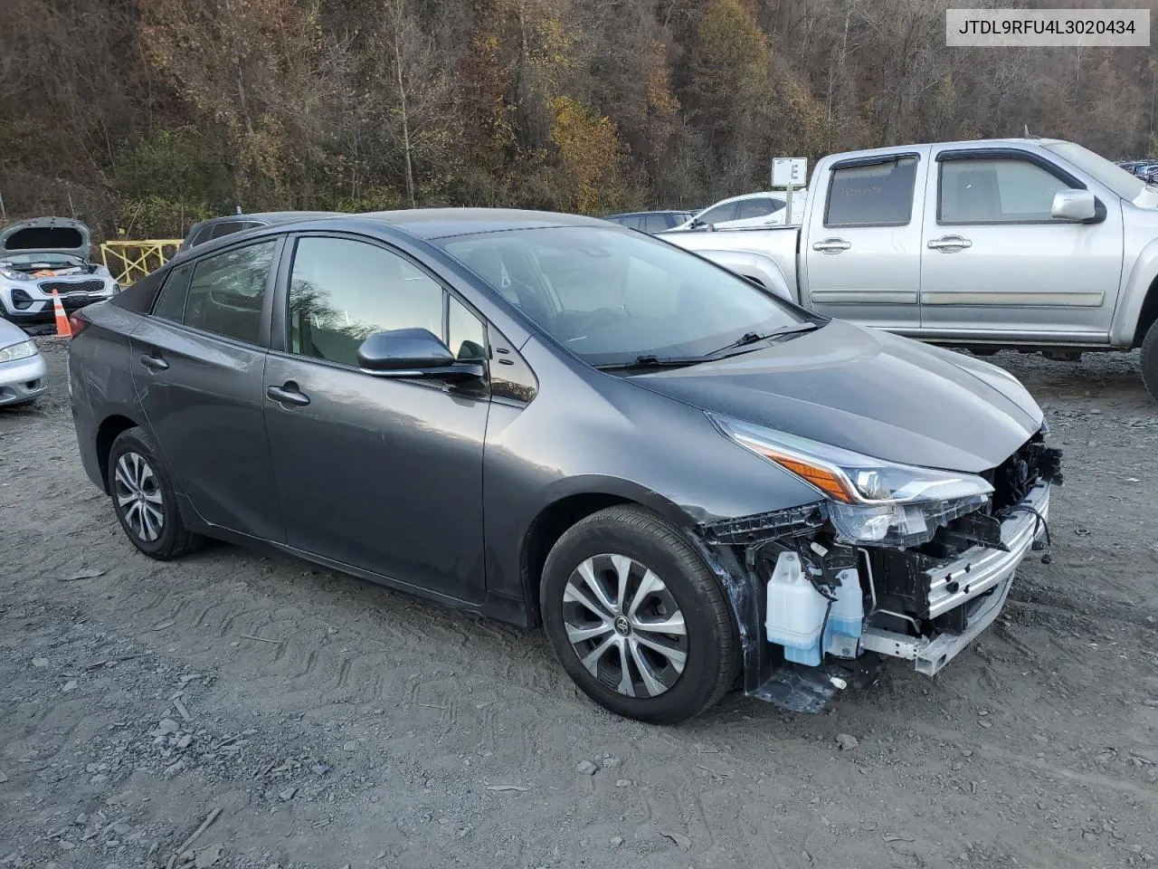 2020 Toyota Prius Le VIN: JTDL9RFU4L3020434 Lot: 78948544