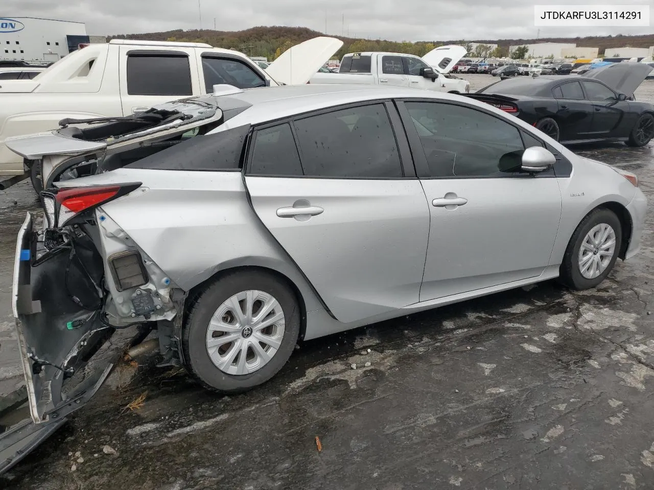 2020 Toyota Prius L VIN: JTDKARFU3L3114291 Lot: 79084524