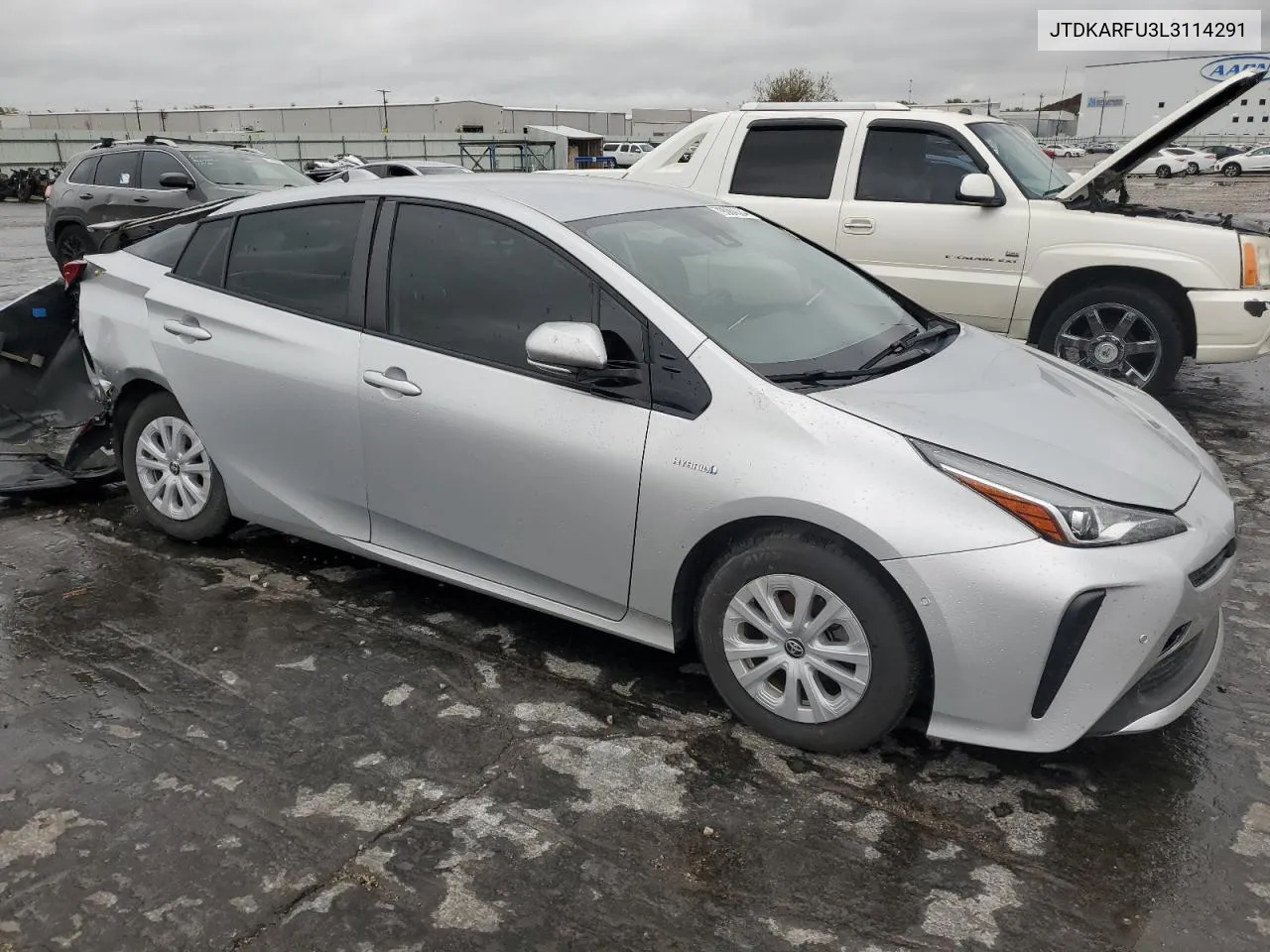 2020 Toyota Prius L VIN: JTDKARFU3L3114291 Lot: 79084524