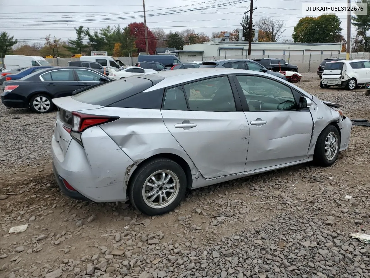 2020 Toyota Prius L VIN: JTDKARFU8L3122676 Lot: 79201544